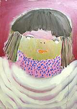 FATOU JASSY TOUREY, 105x75cm, Acryl auf Karton, 2020 FATOU JASSY TOUREY, 105x75cm, Acryl auf Karton, 2020