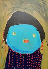 FATOU JASSY TOUREY, 105x75cm, Acryl auf Karton, 2020 FATOU JASSY TOUREY, 105x75cm, Acryl auf Karton, 2020