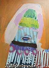 FATOU JASSY TOUREY, 105x75cm, Acryl auf Karton, 2020 FATOU JASSY TOUREY, 105x75cm, Acryl auf Karton, 2020