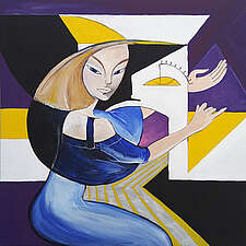JULIA COLLET „dasTor“ (2-Acryl), 50x50cm