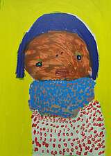 FATOU JASSY TOUREY, 105x75cm, Acryl auf Karton, 2020 FATOU JASSY TOUREY, 105x75cm, Acryl auf Karton, 2020