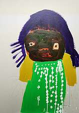 FATOU JASSY TOUREY, 105x75cm, Acryl auf Karton, 2020 FATOU JASSY TOUREY, 105x75cm, Acryl auf Karton, 2020