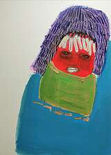 FATOU JASSY TOUREY, 105x75cm, Acryl auf Karton, 2020 FATOU JASSY TOUREY, 105x75cm, Acryl auf Karton, 2020