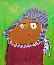 FATOU JASSY TOUREY, 105x75cm, Acryl auf Karton, 2020 FATOU JASSY TOUREY, 105x75cm, Acryl auf Karton, 2020