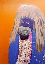 FATOU JASSY TOUREY, 105x75cm, Acryl auf Karton, 2020 FATOU JASSY TOUREY, 105x75cm, Acryl auf Karton, 2020